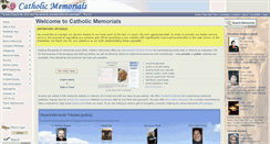 Desktop Screenshot of catholicmemorials.com