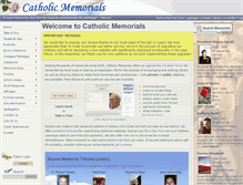 Tablet Screenshot of catholicmemorials.com